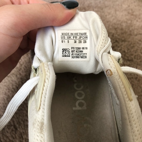 Adidas Energy Boost 3 White and Gray Sneaker - Picture 4 of 6